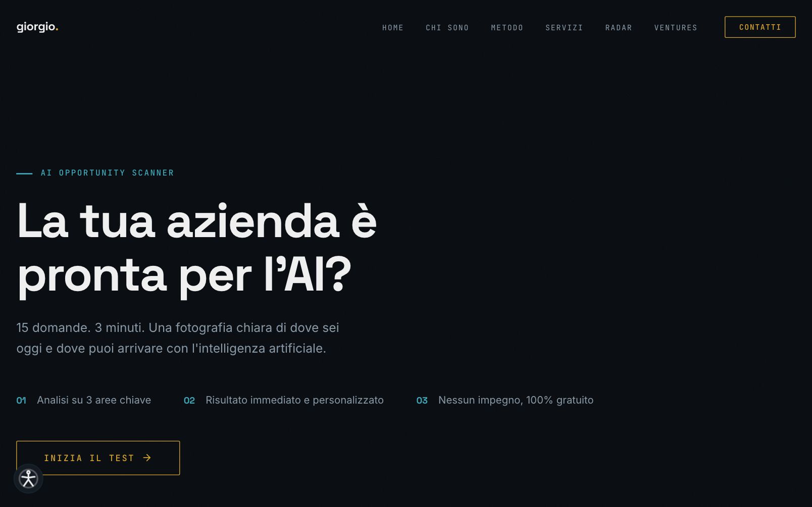 Questionario AI Opportunity Scanner su giorgiopluchino.it